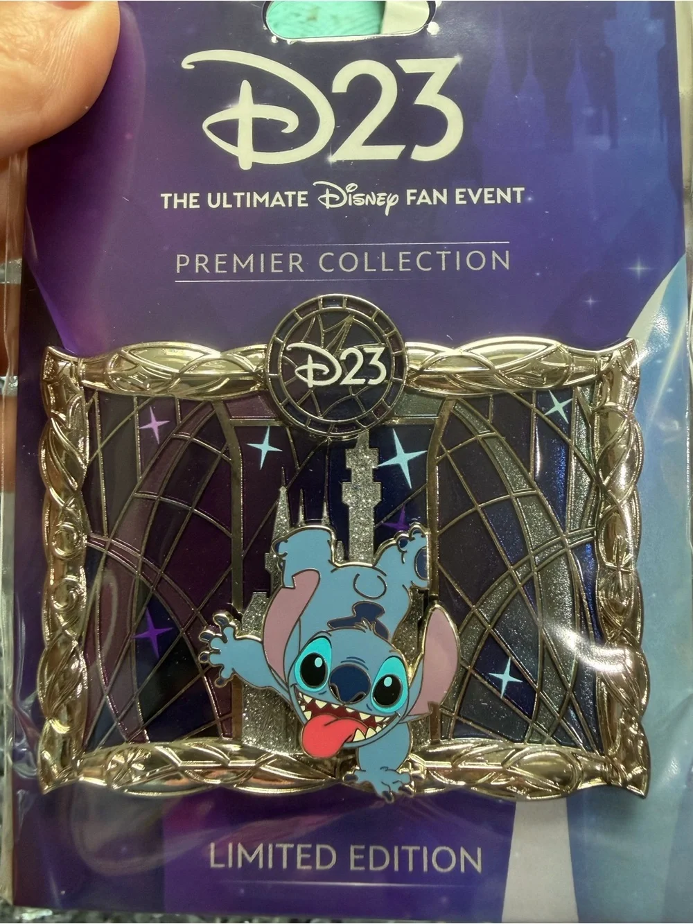Disney D23 premier pin 2026 by RSP. Stitch only.